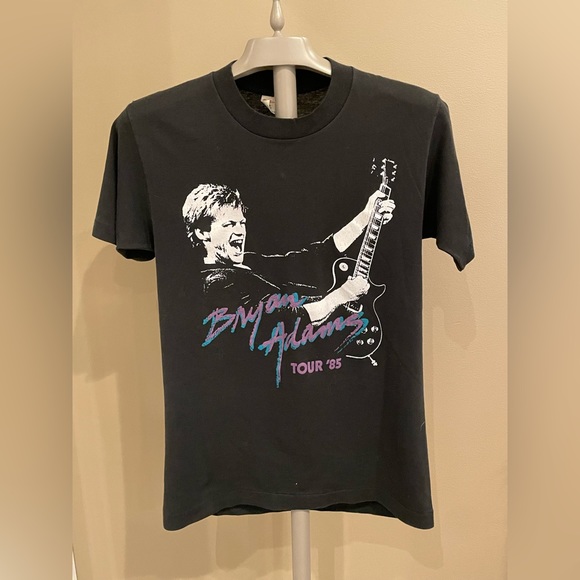 Vintage 85 Deadstock BRYAN ADAMS Reckless Tour 1985. Single stitch - Picture 2 of 5